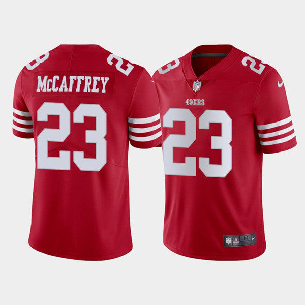Christian McCaffrey San Francisco 49ers red Vapor jersey