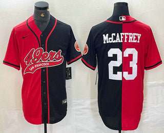 Christian McCaffrey San Francisco 49ers red jersey