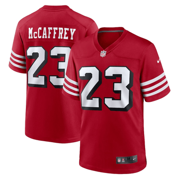 Christian McCaffrey San Francisco 49ers red Game jersey