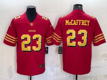 Christian McCaffrey San Francisco 49ers red Vapor jersey