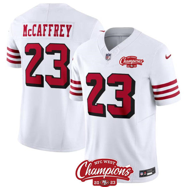 Christian McCaffrey San Francisco 49ers white Alternate jersey