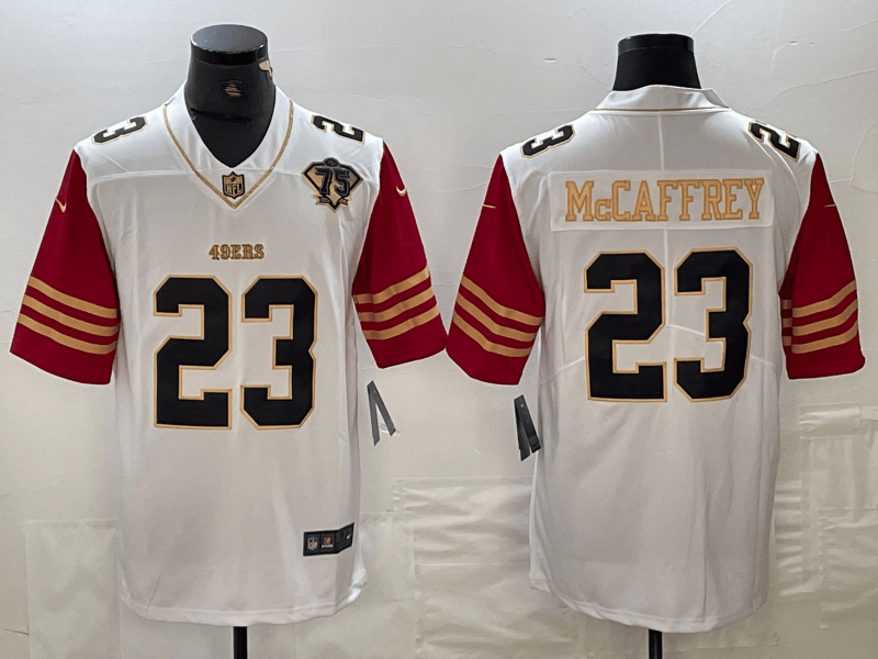 Christian McCaffrey San Francisco 49ers white Limited jersey
