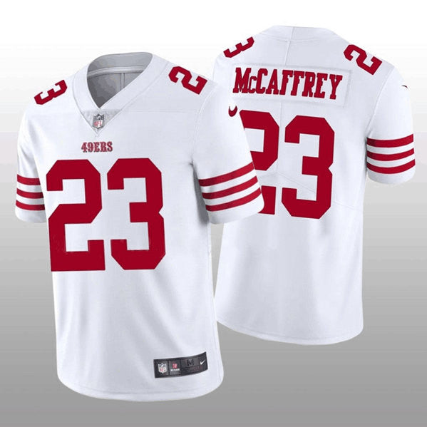 Christian McCaffrey San Francisco 49ers white Vapor jersey