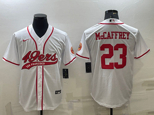 Christian McCaffrey San Francisco 49ers white jersey