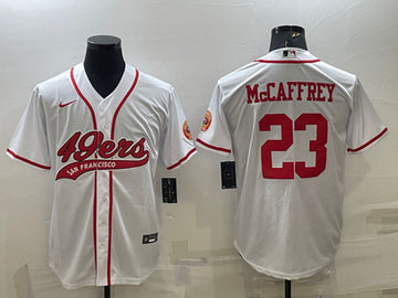 Christian McCaffrey San Francisco 49ers white jersey