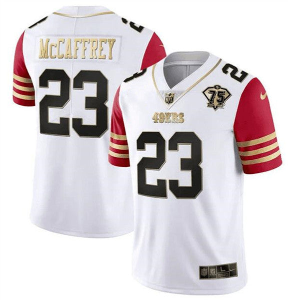 Christian McCaffrey San Francisco 49ers white jersey