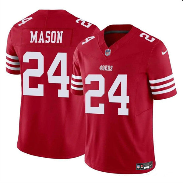 Jordan Mason San Francisco 49ers red jersey