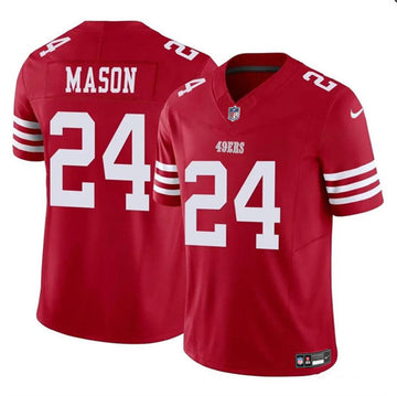 Jordan Mason San Francisco 49ers red jersey
