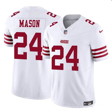 Jordan Mason San Francisco 49ers white jersey