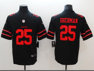 Richard Sherman San Francisco 49ers black Vapor jersey