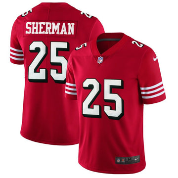 Richard Sherman San Francisco 49ers red Vapor jersey