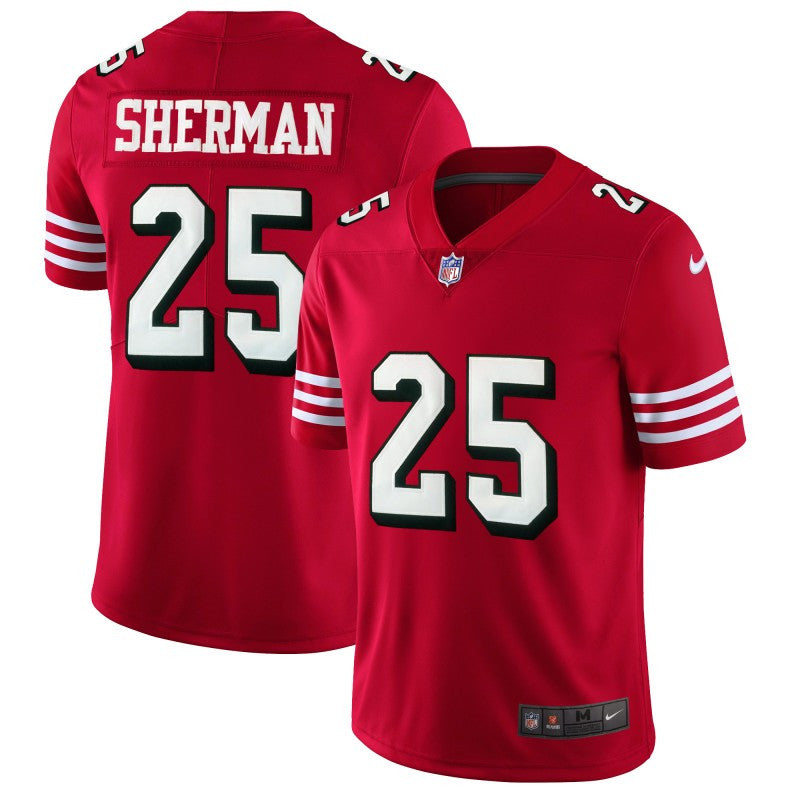 Richard Sherman San Francisco 49ers red Vapor jersey