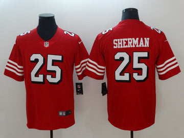 Richard Sherman San Francisco 49ers red Vapor jersey