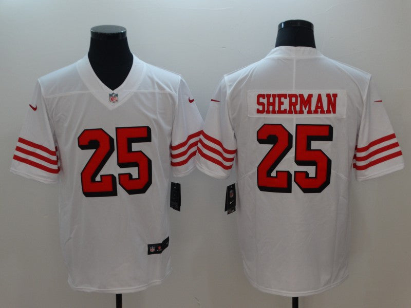 Richard Sherman San Francisco 49ers white Color Rush jersey