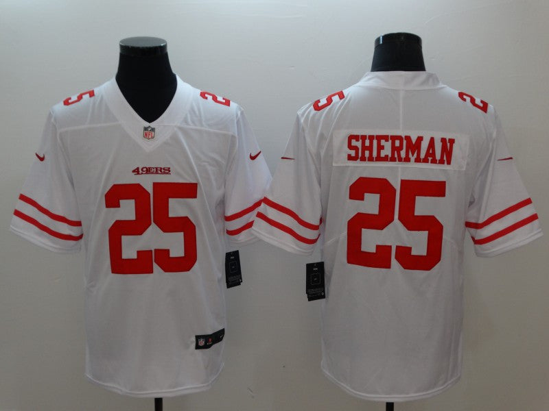 Richard Sherman San Francisco 49ers white Vapor jersey