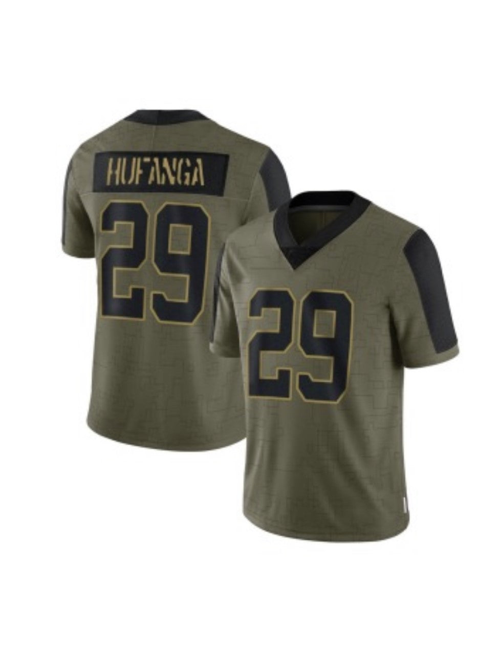 Talanoa Hufanga San Francisco 49ers olive Salute To Service jersey