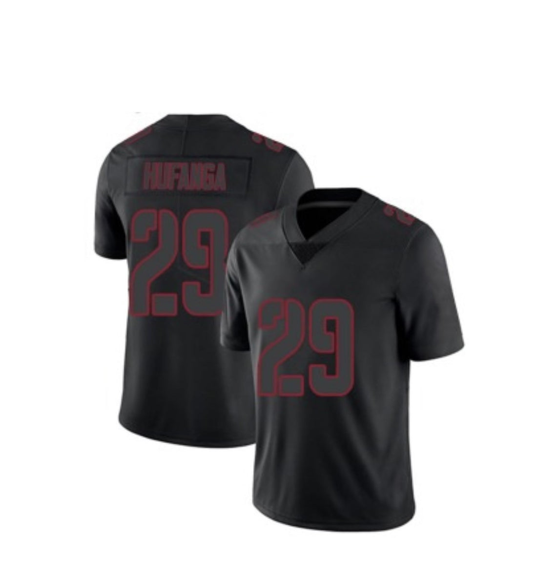 Talanoa Hufanga San Francisco 49ers black Color Rush jersey