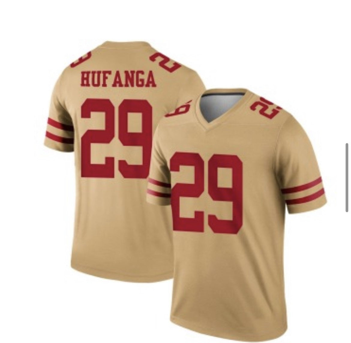 Talanoa Hufanga San Francisco 49ers gold Inverted Legend jersey