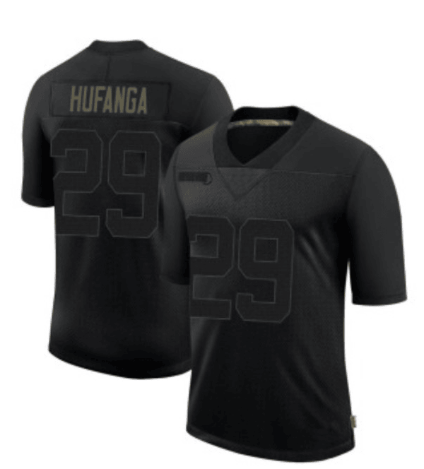 Talanoa Hufanga San Francisco 49ers black jersey
