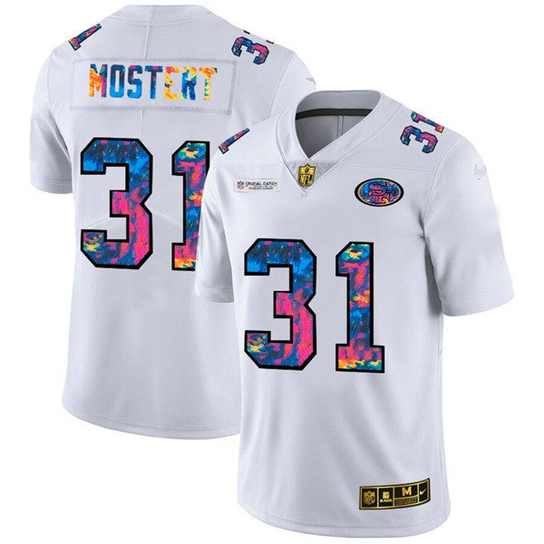 Raheem Mostert San Francisco 49ers white Limited jersey