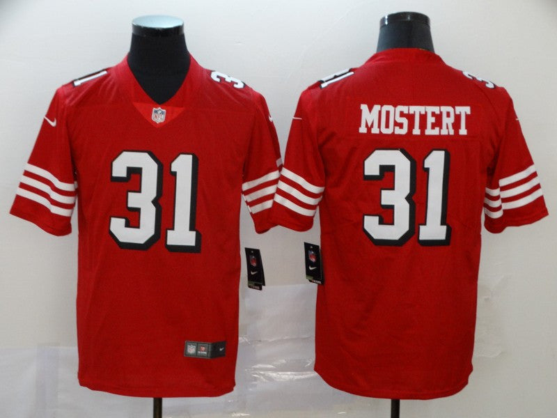Raheem Mostert New San Francisco 49ers red Vapor jersey