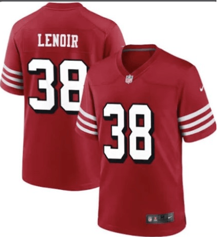 Deommodore Lenoir San Francisco 49ers red Vapor jersey