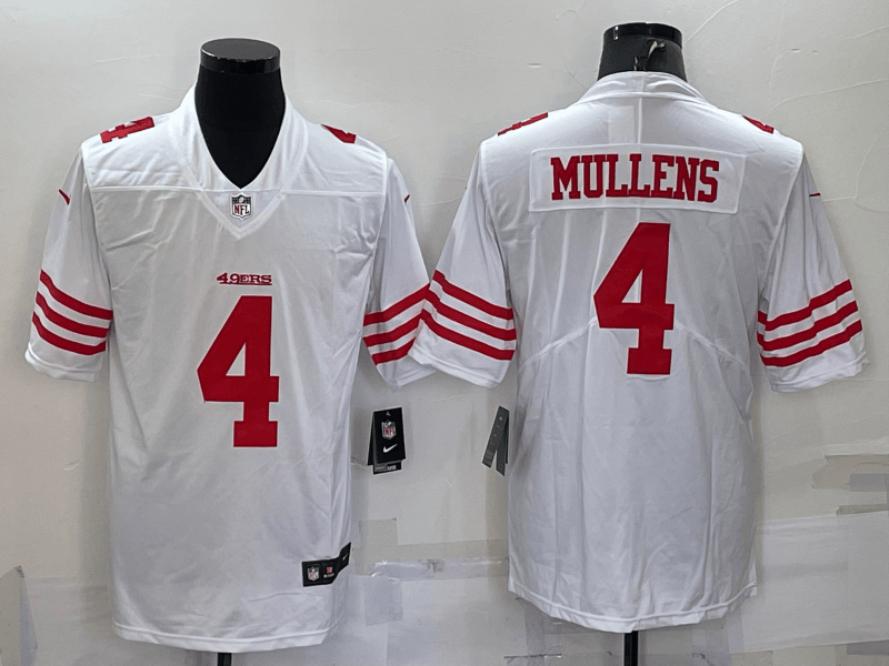 Nick Mullens San Francisco 49ers white Vapor jersey