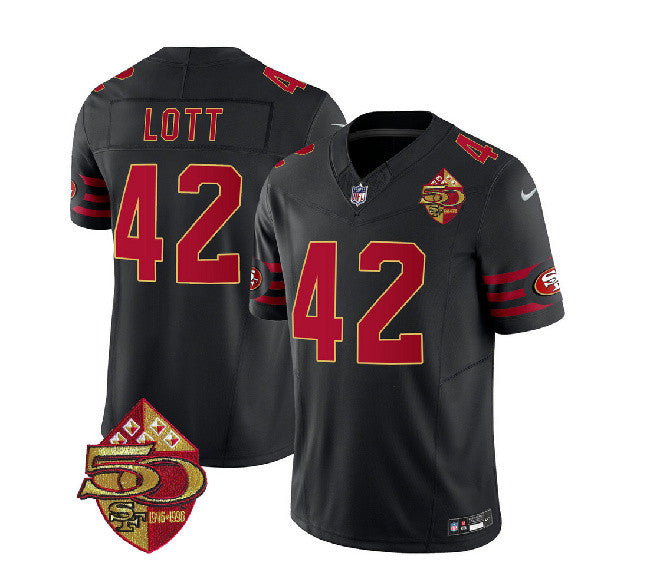 Ronnie Lott San Francisco 49ers black Throwback jersey