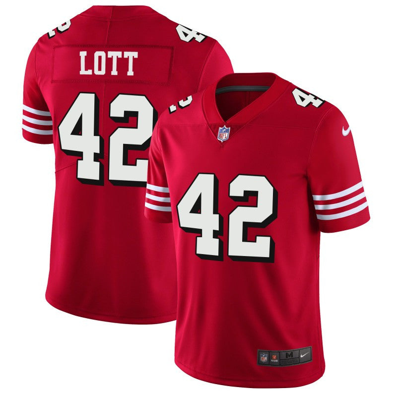 Ronnie Lott San Francisco 49ers red Vapor jersey