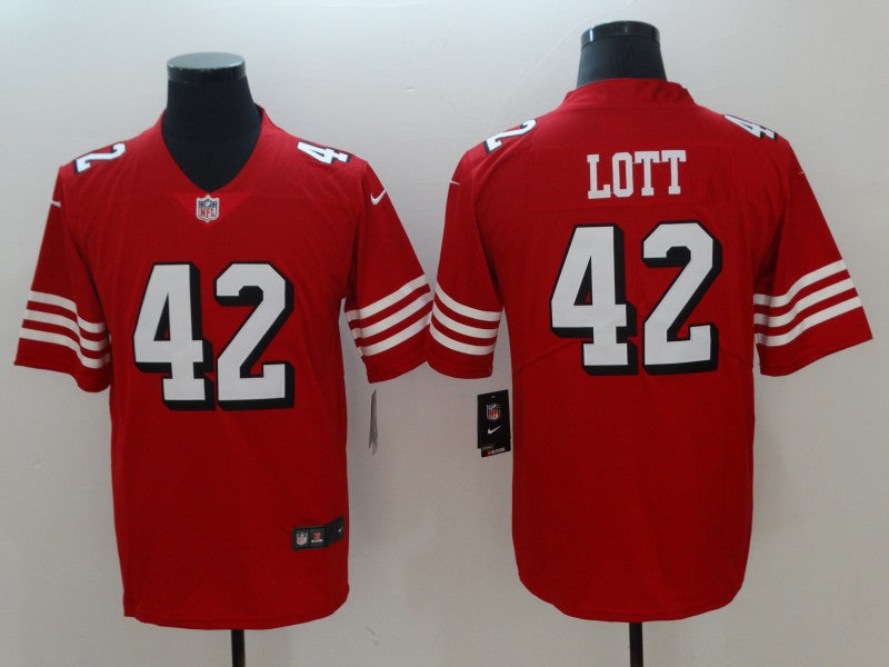 Ronnie Lott San Francisco 49ers red Vapor jersey