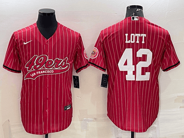 Ronnie Lott San Francisco 49ers red jersey