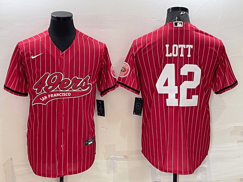 Ronnie Lott San Francisco 49ers red jersey