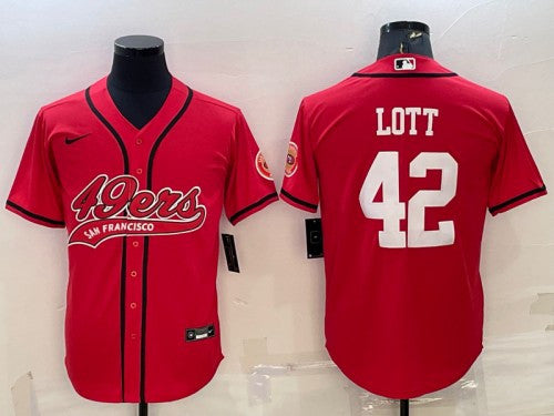 Ronnie Lott San Francisco 49ers red jersey