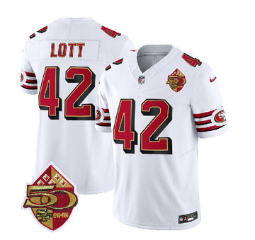 Ronnie Lott San Francisco 49ers white Throwback jersey
