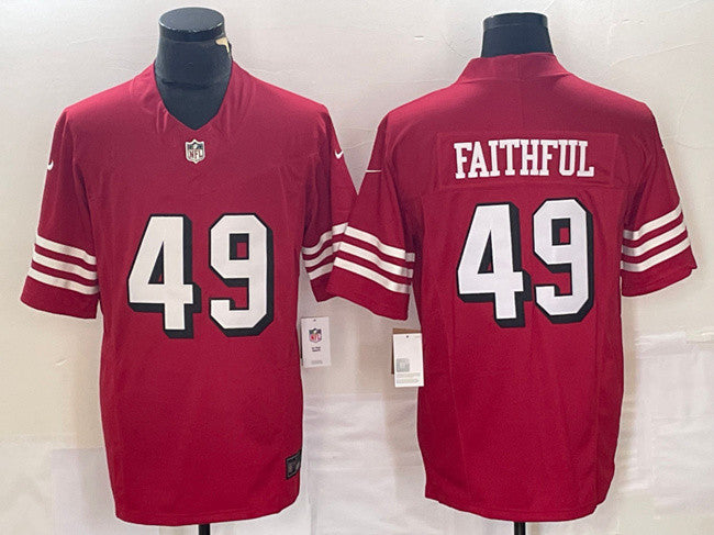 Faithful New San Francisco 49ers red jersey