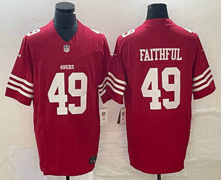 Faithful San Francisco 49ers red FUSE jersey