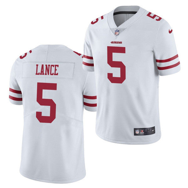 Trey Lance San Francisco 49ers white Vapor jersey
