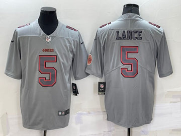 Trey Lance San Francisco 49ers gray Fashion jersey