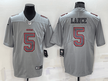 Trey Lance San Francisco 49ers grey Vapor jersey