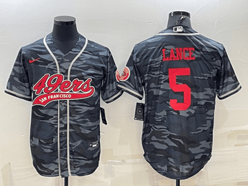 Trey Lance San Francisco 49ers grey Camo jersey