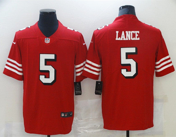 Trey Lance San Francisco 49ers red Vapor jersey