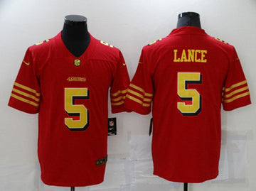 Trey Lance San Francisco 49ers red Vapor jersey
