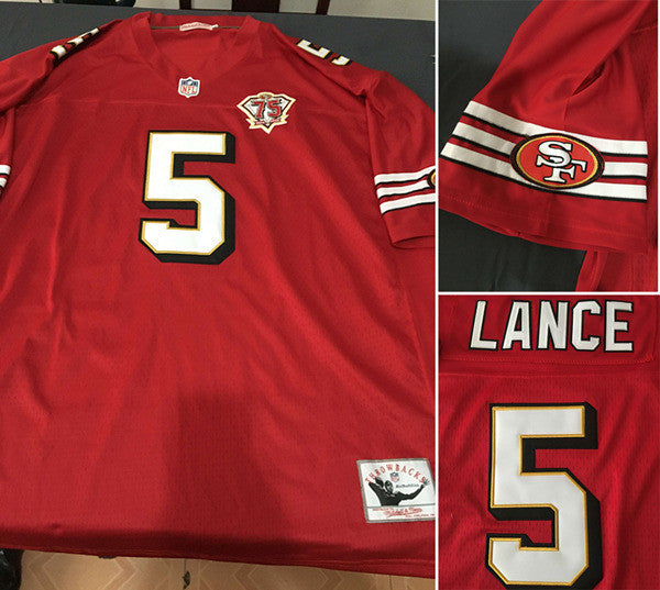 Trey Lance San Francisco 49ers red Vapor jersey