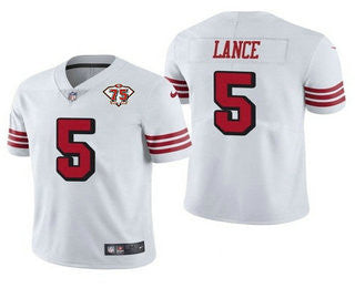 Trey Lance San Francisco 49ers white Color Rush jersey