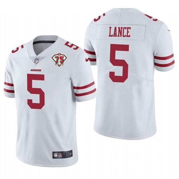 Trey Lance San Francisco 49ers white Vapor jersey