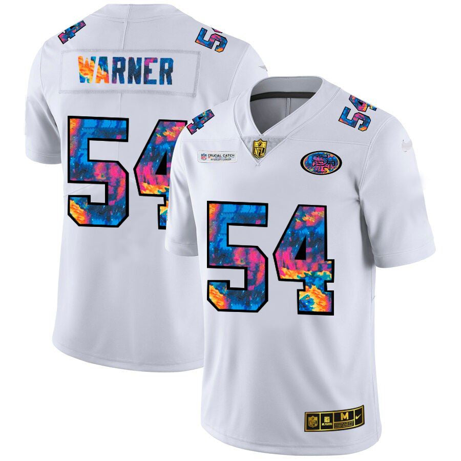 Fred Warner San Francisco 49ers white Limited jersey