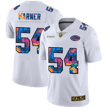 Fred Warner San Francisco 49ers white Limited jersey