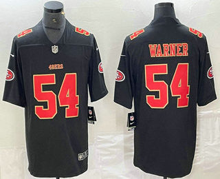 Fred Warner San Francisco 49ers black Vapor jersey
