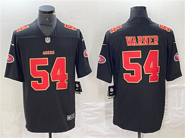 Fred Warner San Francisco 49ers black Vapor jersey