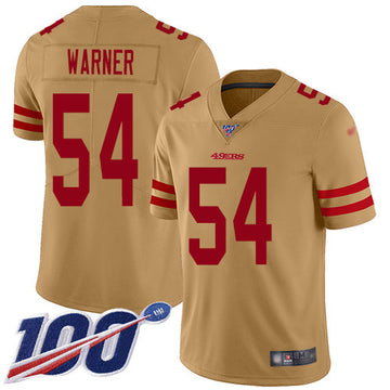 Fred Warner San Francisco 49ers gold Inverted Legend jersey